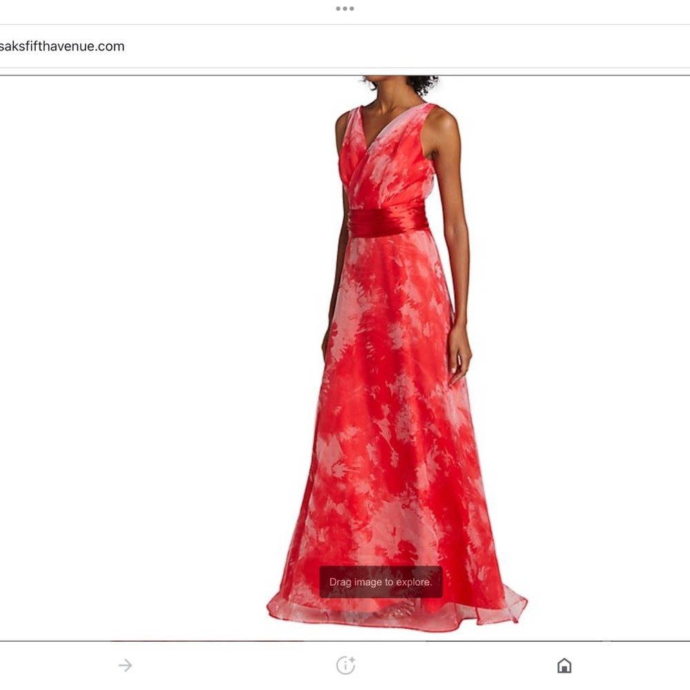 🔥🔥Rene Ruiz collection chiffon v neck tie dye gown🔥🔥